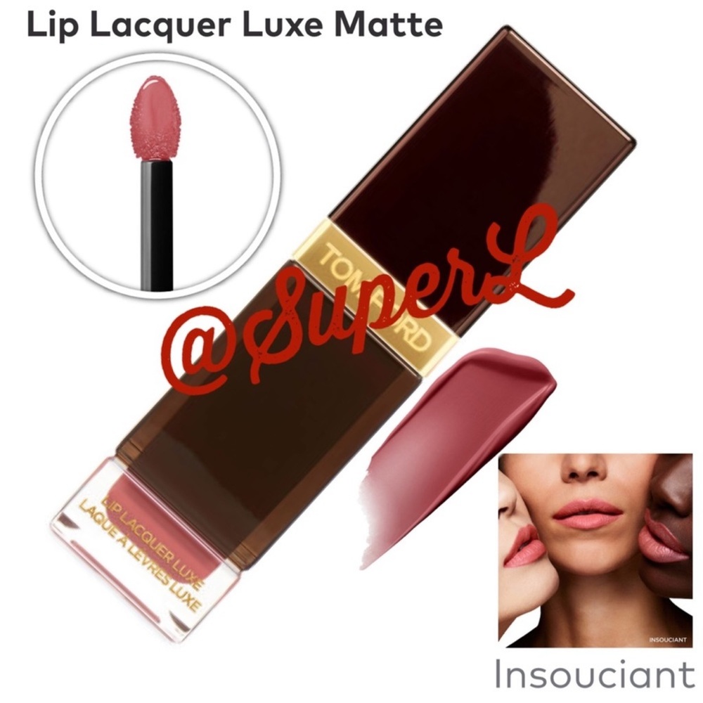 TOM FORD Lip Lacquer Luxe Liquid Lipstick 04 Insouciant cool rosy pink neutral